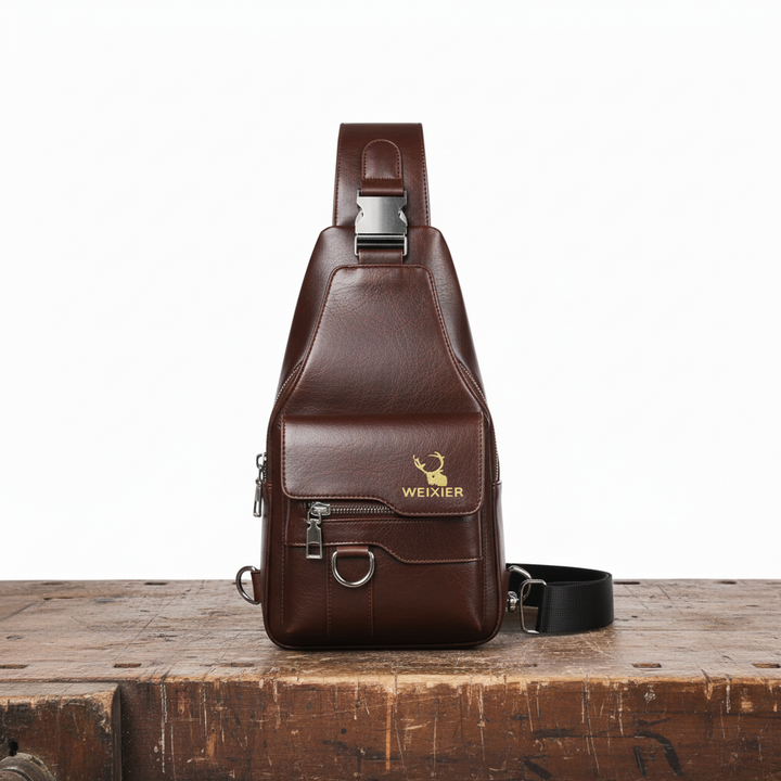 Noah Leather Chest Pocket