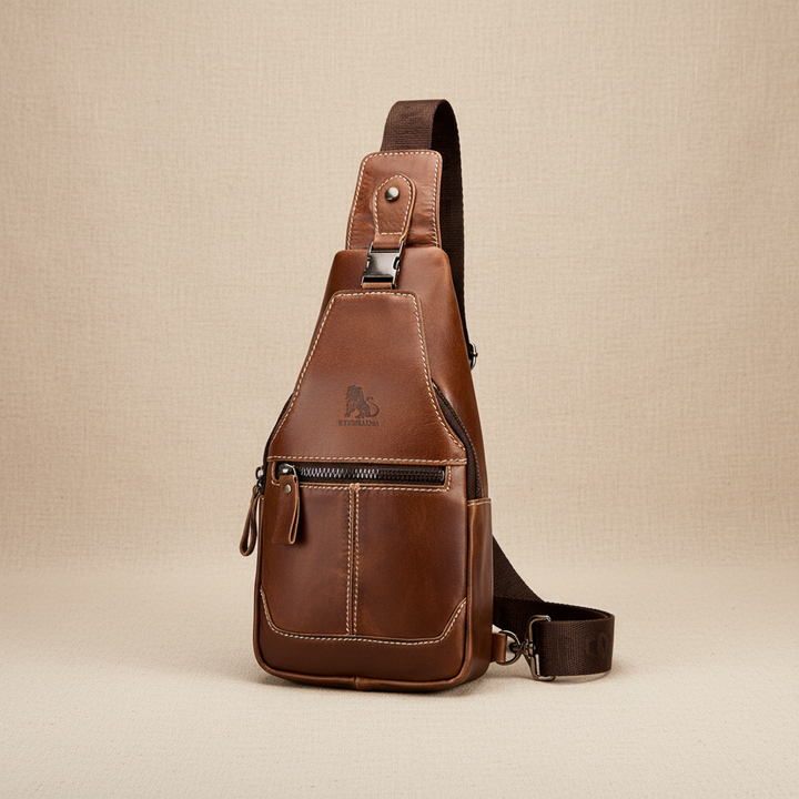 Leon Leather Chest Bag