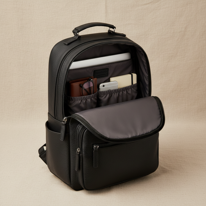 Nathan Leather Backpack